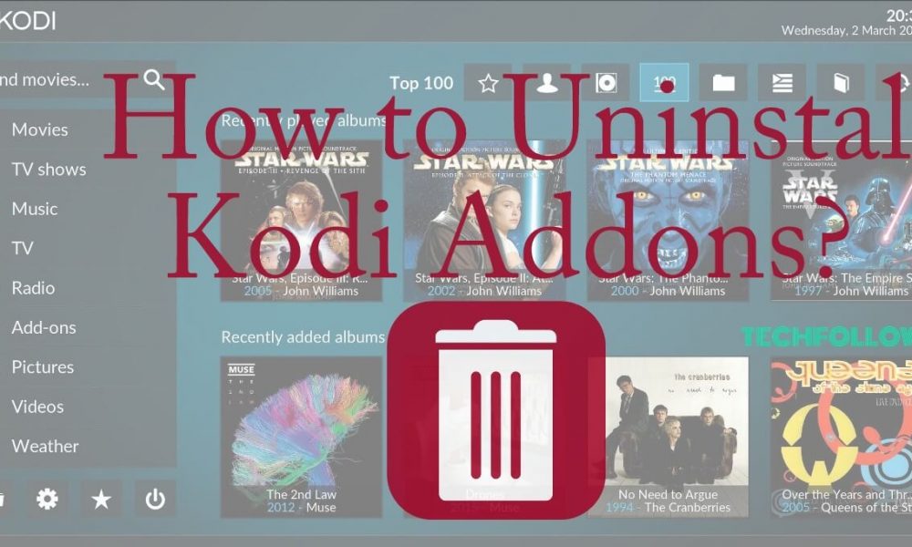 Delete Kodi Addons