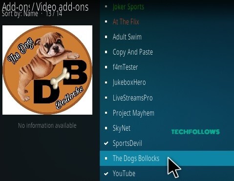 Dogs Bollocks Kodi Addon