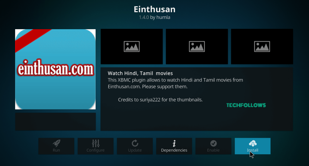 Einthusan Kodi Addon