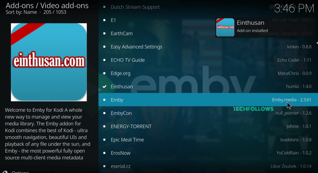 Einthusan Kodi Addon
