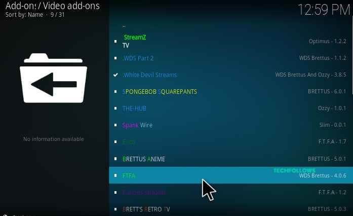 FTFA Kodi Addon