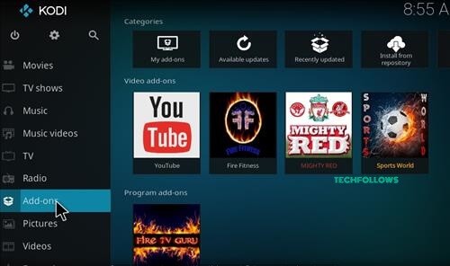 Fire Fitness Kodi Addon