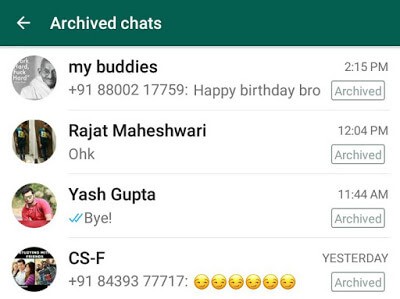 How to Hide Whatsapp Chat