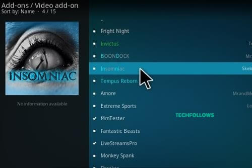 Insomniac Kodi Addon