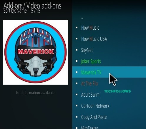 Maverick TV Kodi Addon