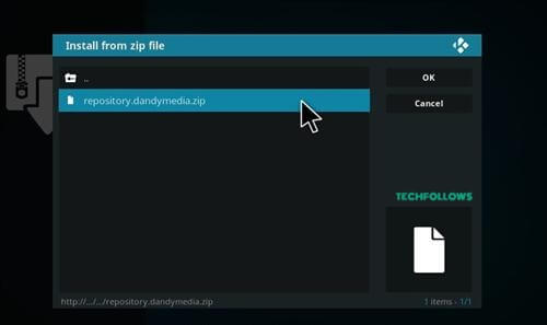 Select Repo Zip File