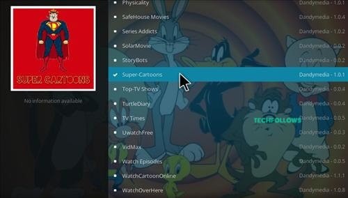 Super Cartoons Kodi Addon