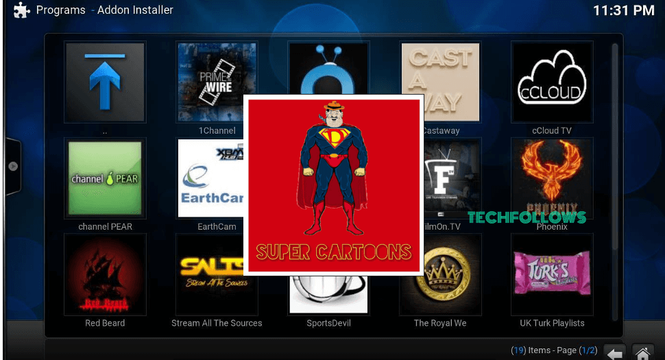 Super Cartoons Kodi Addon