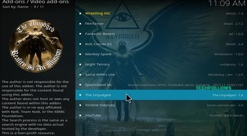 The Unjudged Kodi Addon