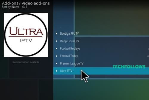 Ultra IPTV Kodi Addon