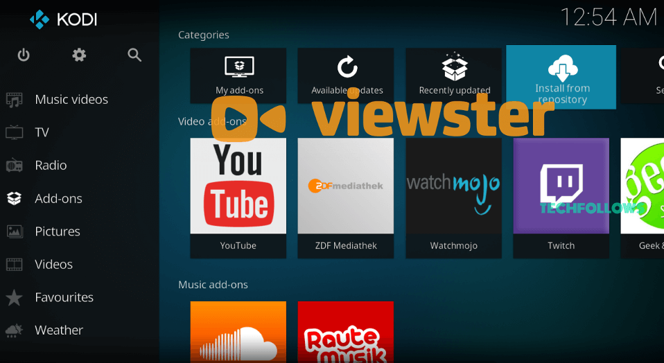 Viewster Kodi Addon