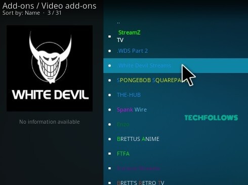 White Devil Kodi Addon