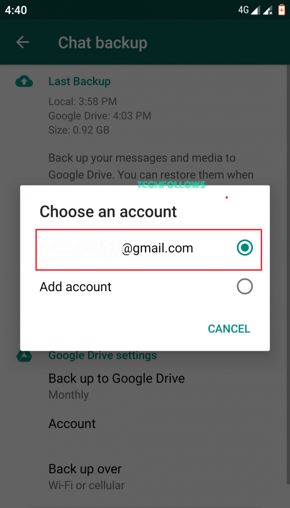 How to Backup Whatsapp