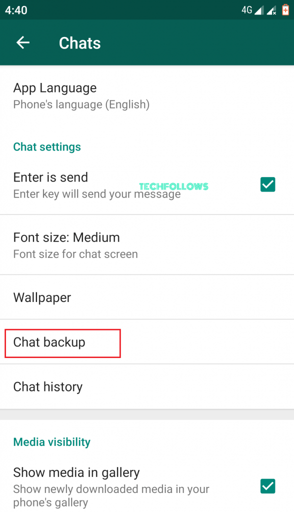 How to Backup Whatsapp