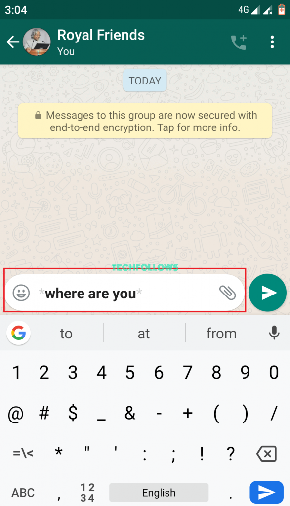 How to Bold in Whatsapp