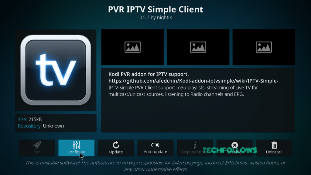 PVR IPTV Simple Client