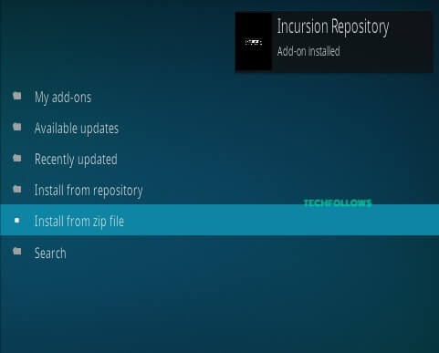  Incursion Kodi Addon