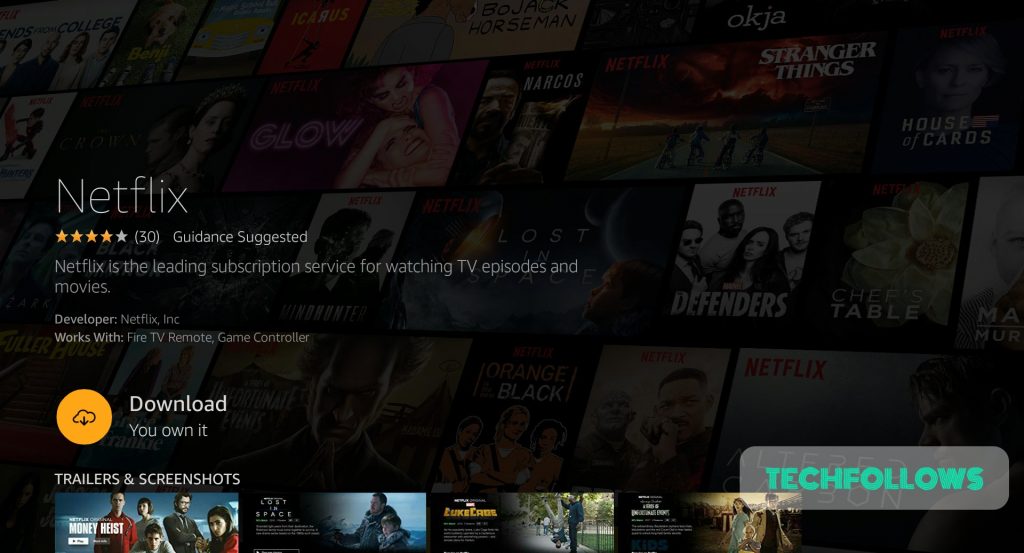 Download Netflix on Firestick