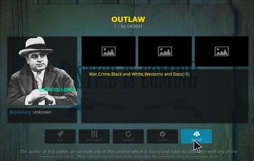 Outlaw Kodi Addon