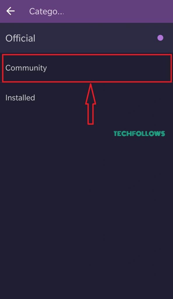 change the settings from Official to Community.