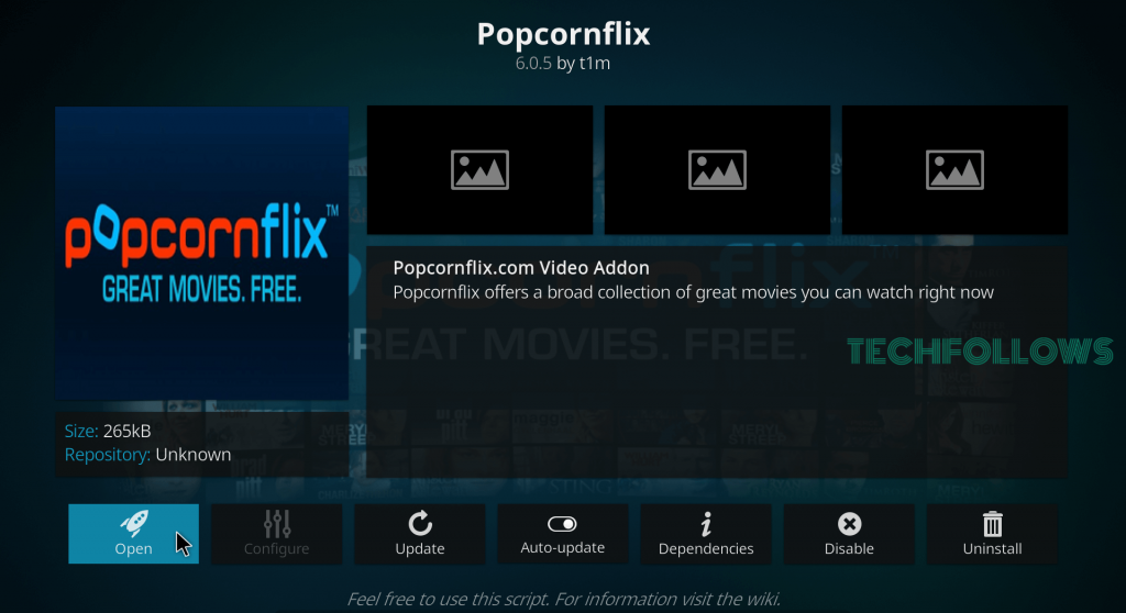 Popcornflix Kodi Addon