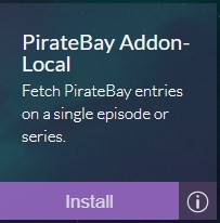 PirateBay Stremio Addon