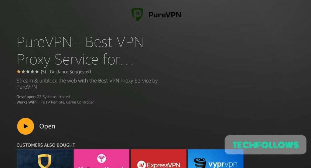 PureVPN for Firestick