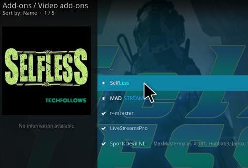 Selfless Kodi Addon