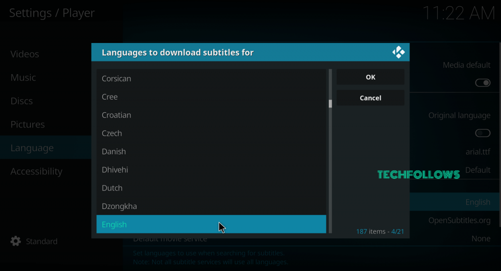 Subtitles on Kodi