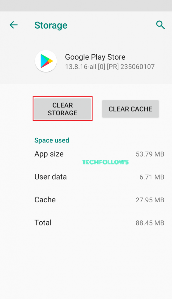 Update Google Play Store by Clearing Play Store Data