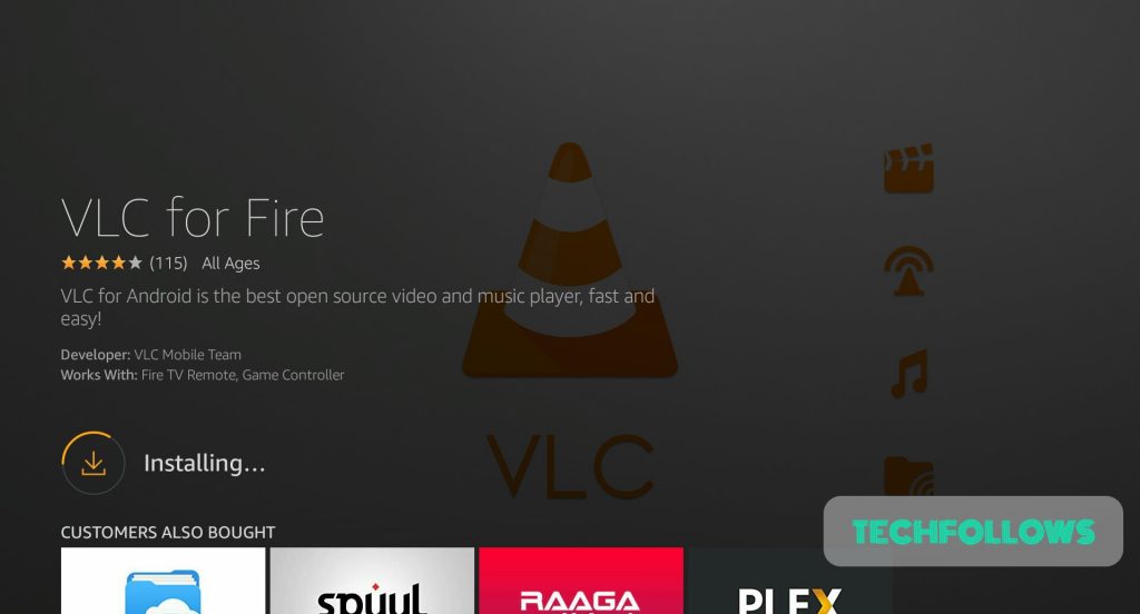 VLC installing on Firestick
