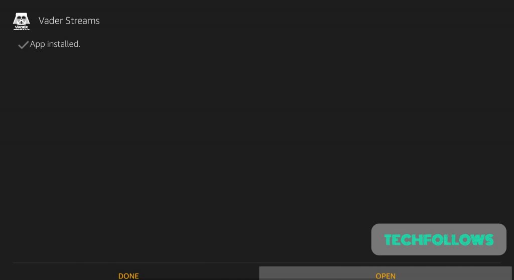 install Vader Streams on Firestick