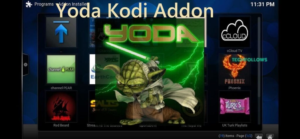 Yoda Kodi Addon