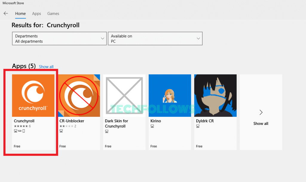 Crunchyroll - Microsoft Apps