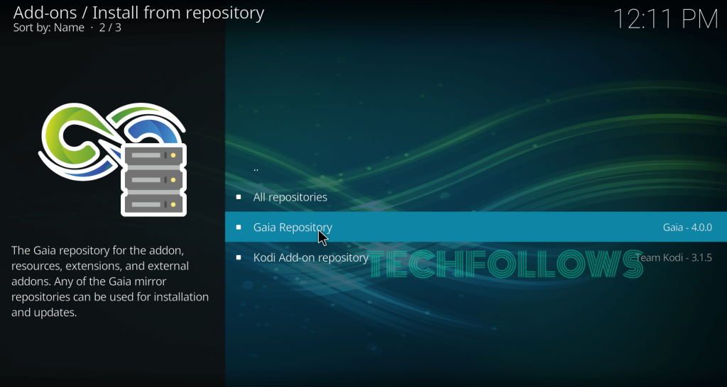 Gaia Kodi Addon