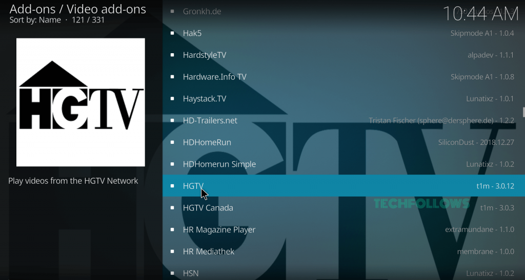 Select HGTV