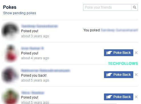 How to Poke Someone on Facebook.com website