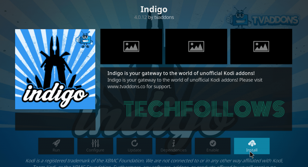 Indigo Kodi Addon