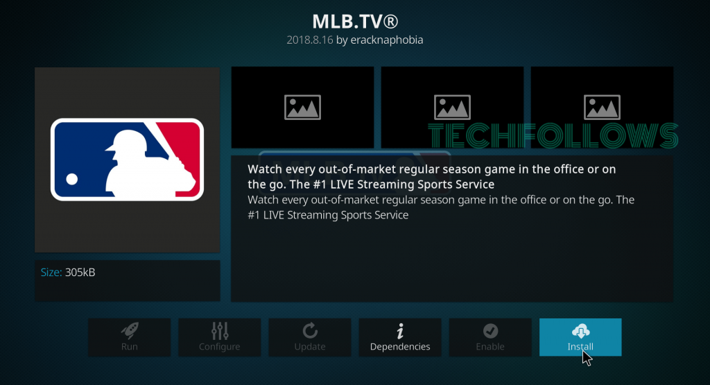 MLB.TV Kodi Addon