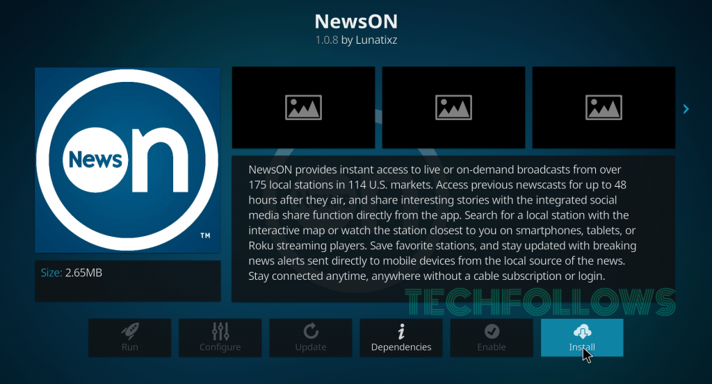 NewsON Kodi Addon