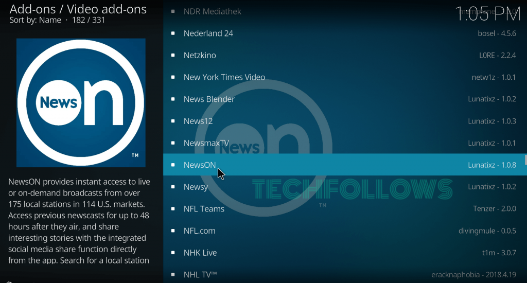 NewsON Kodi Addon