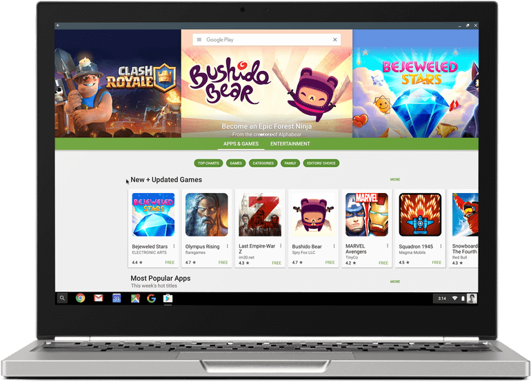 Get Plex app from Google Play Store on Chromebook