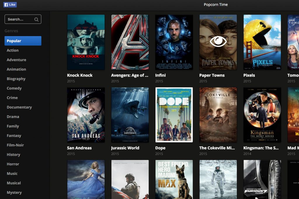 Popcorn Time on Chromebook