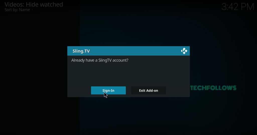Sign-In Your Sling TV Details