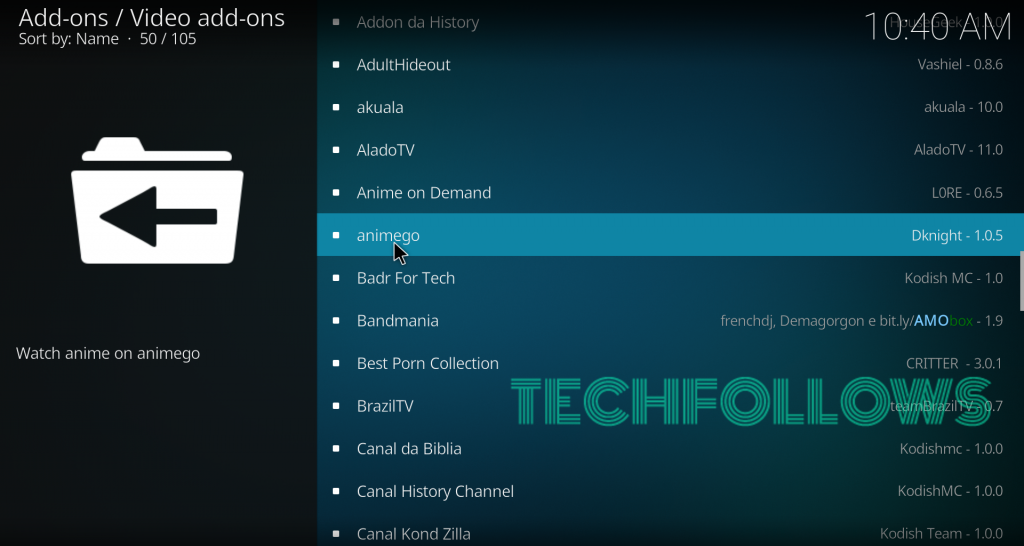 Click AnimeGo Addon to get it on Kodi