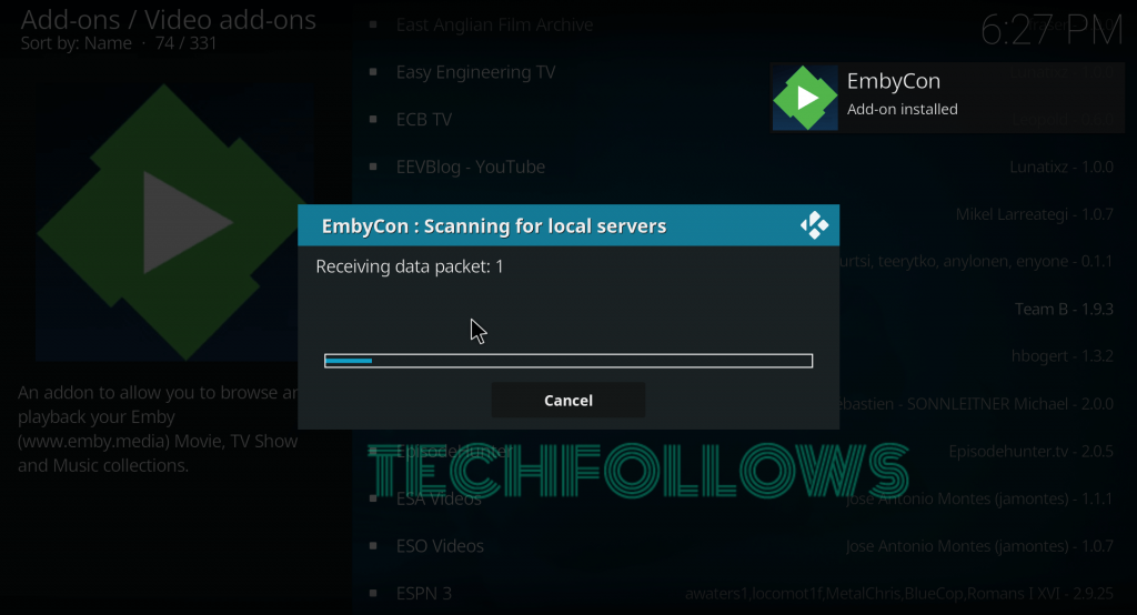 Emby for Kodi   How to install Emby Kodi Addon - 4