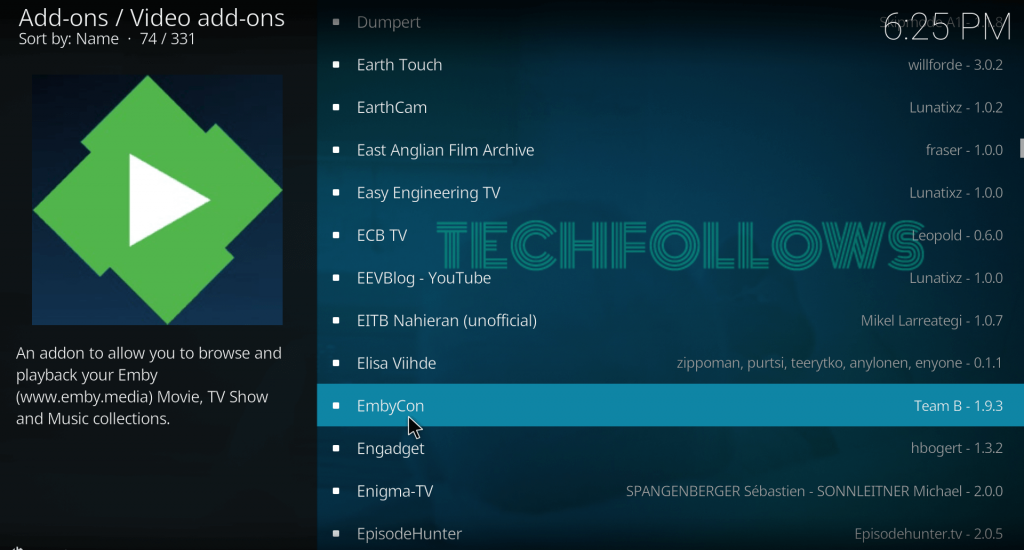 Emby for Kodi   How to install Emby Kodi Addon - 84