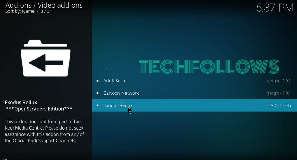 Exodus Redux Kodi Addon