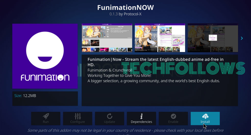 FunimationNow Kodi Addon