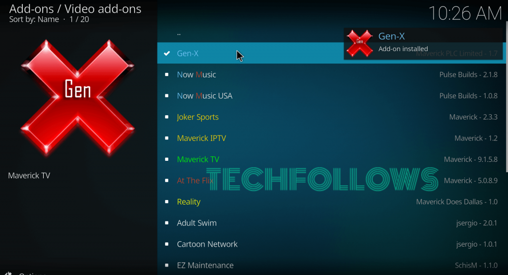 Gen-X Kodi Addon